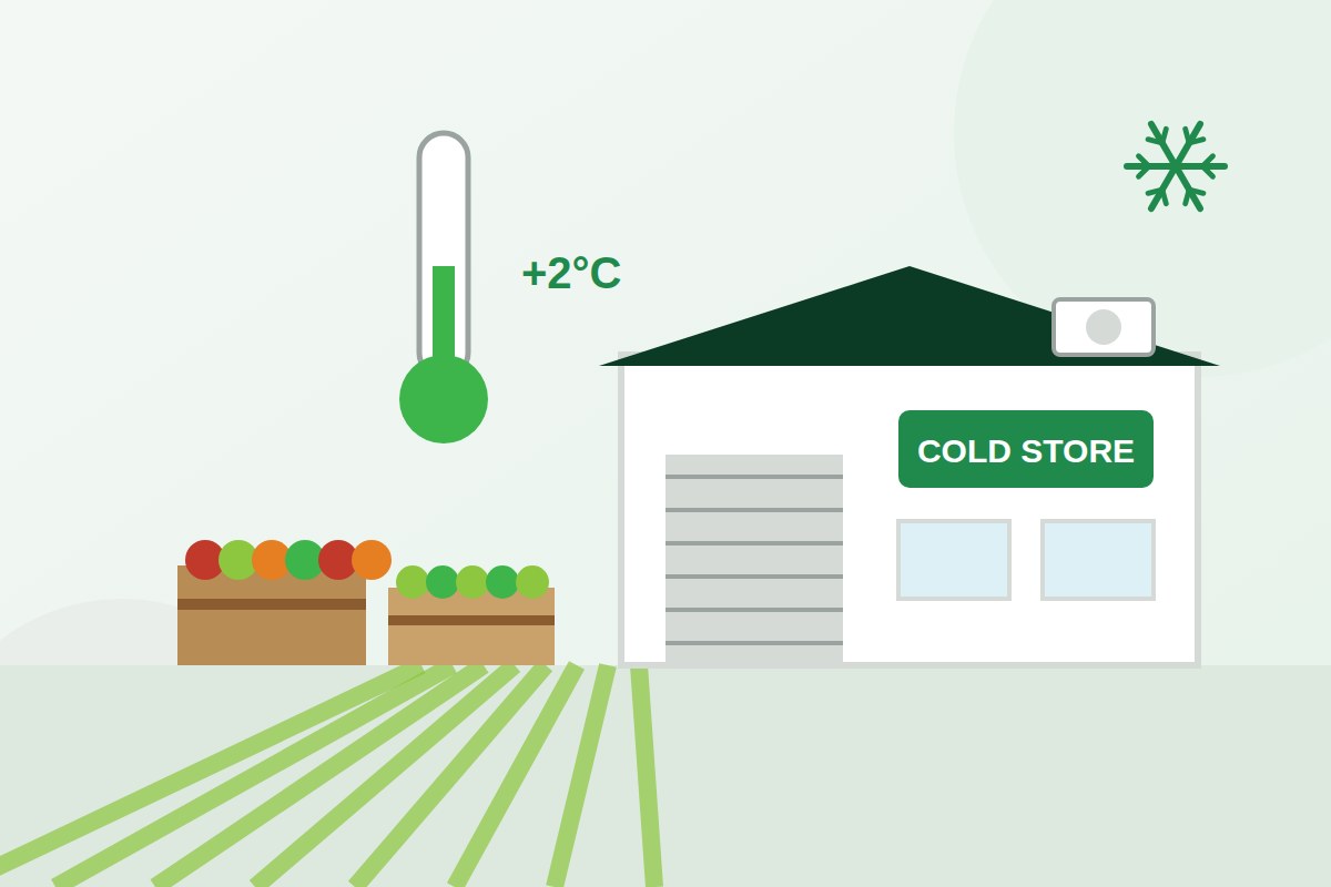 Cold storage for agricultural produce